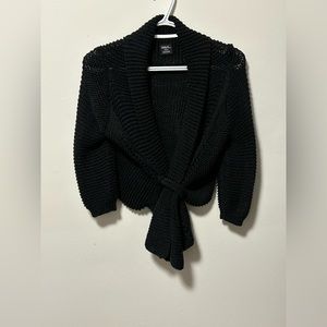 Tribal Cropped Knit Cardigan
